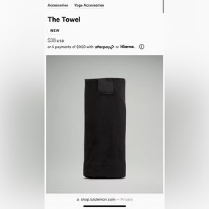 Lululemon yoga towel